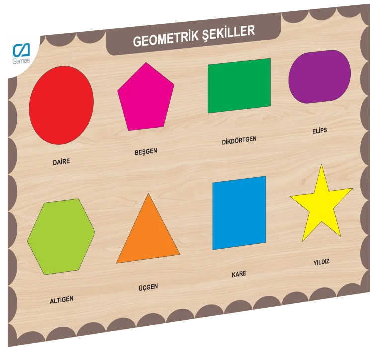 CAAHS-3204 CA GAMES AHŞAP GEOMETRİK ŞEKİLLER BUL-TAK Fiyatı, Yorumları ve Özellikleri