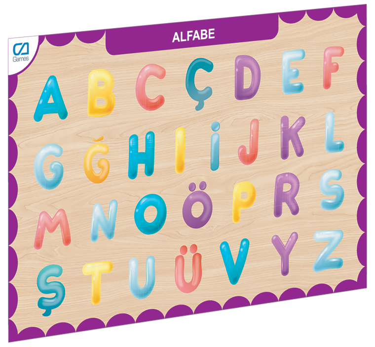 CAAHS-3208 CA GAMES AHŞAP ALFABE BUL-TAK