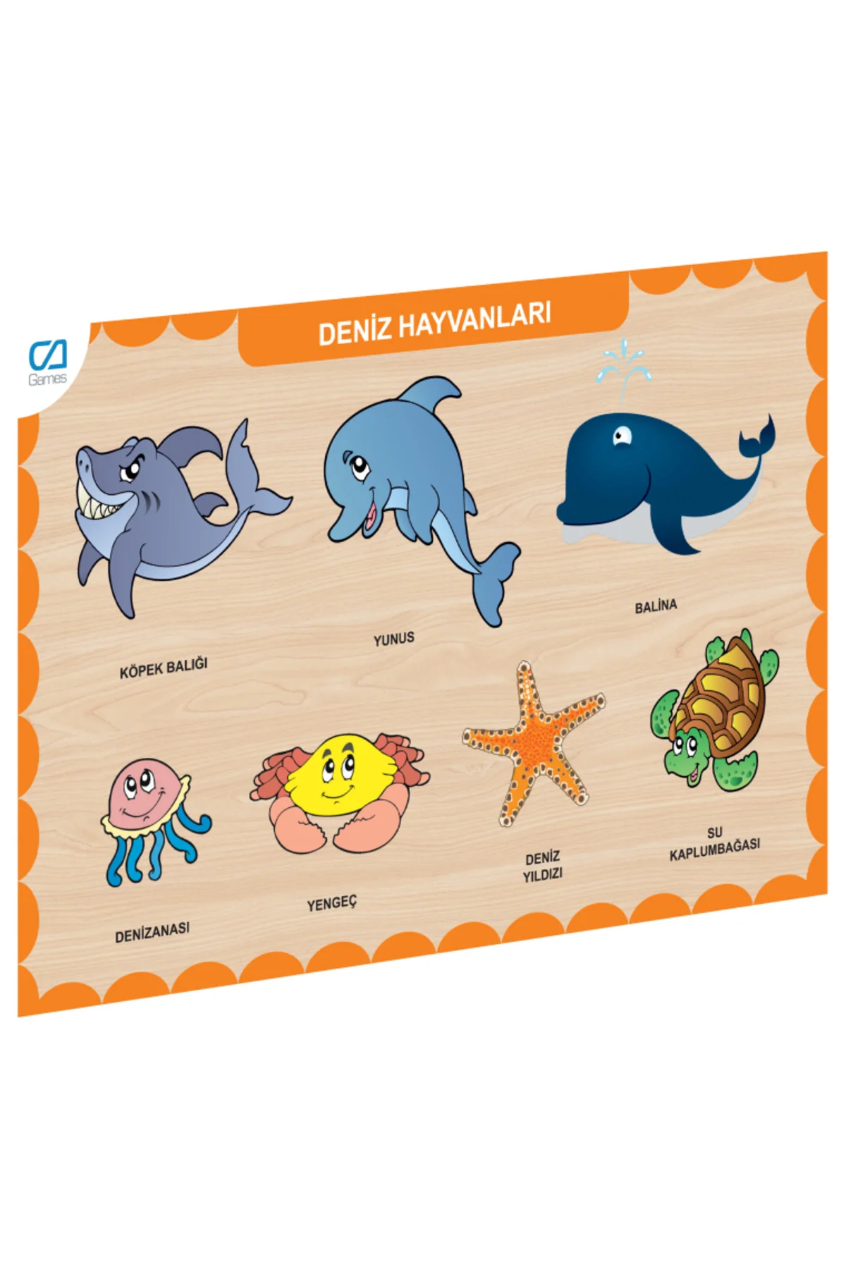 CAAHS-3212 AHŞAP DENİZ HAYVANLARI BUL-TAK