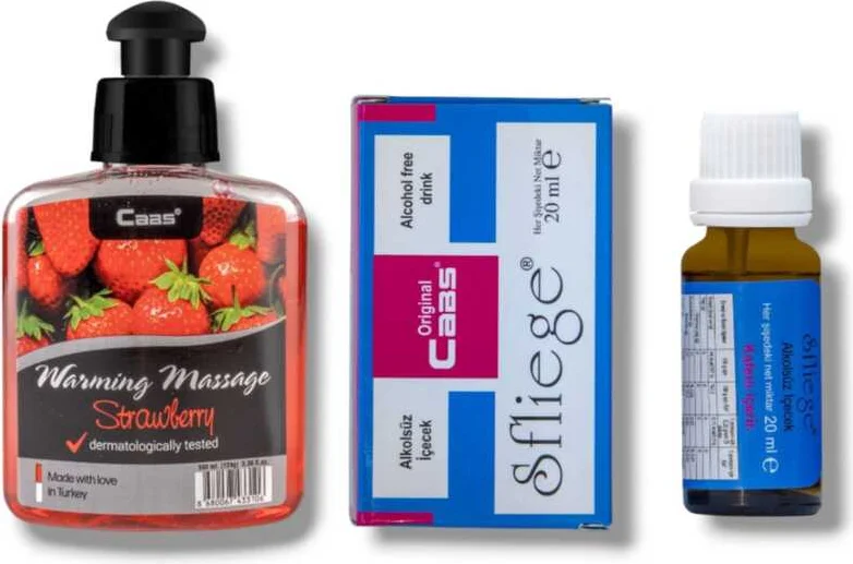 Caas Çilek Aromalı Isıtıcılı Cinsel Masaj Yağı 100 ml + Sfliege Kadınlara Özel Damla Seti Fiyatı, Yorumları ve Özellikleri