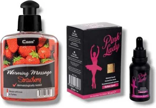 Caas Çilek Aromalı Isıtıcılı Cinsel Masaj Yağı 100 ml + Pink Lady Damla - Duygusal Hazzı Artırıcı Fiyatı, Yorumları ve Özellikleri