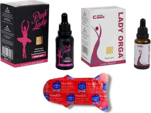 Caas Pink Lady ve Lady Orga Kadın Damla Seti - 30 ml + Erkeklere Özel Hediye Fiyatı, Yorumları ve Özellikleri