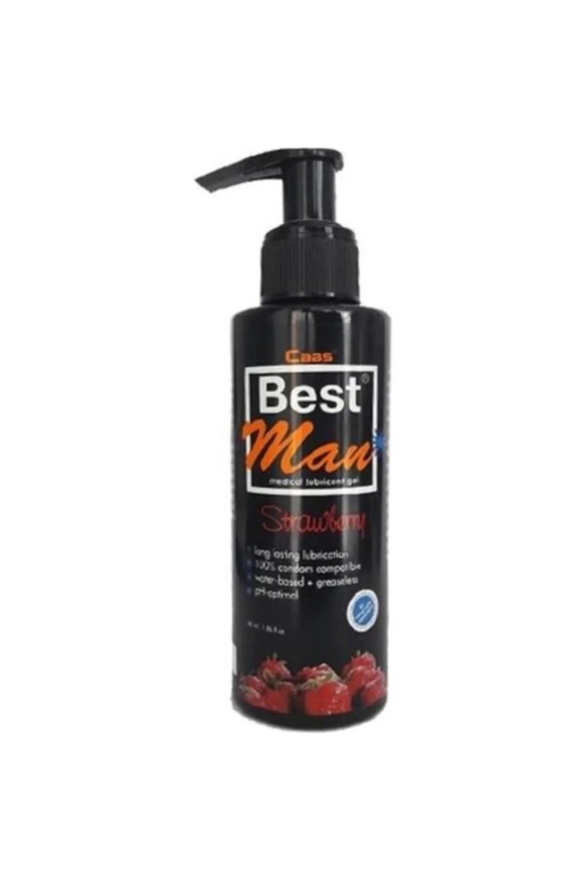 Caas Sens Ankara Best Man Büyük Boy Çilekli Jel 150ml - Aromalı Kayganlaştırıcı