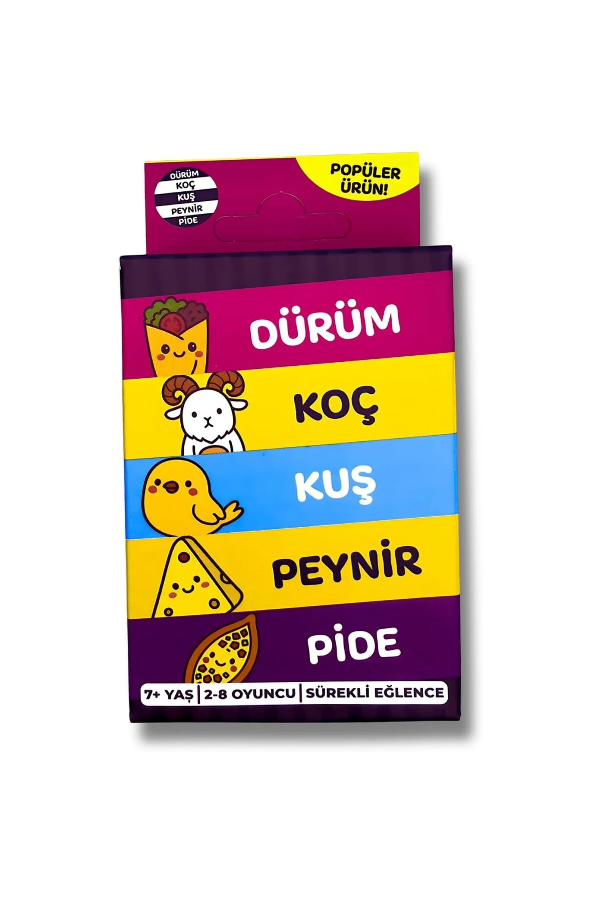Çabuk Reflex Kutu Oyunu Dürüm Koç Kuş Peynir Pide Kart Oyunu Oyun