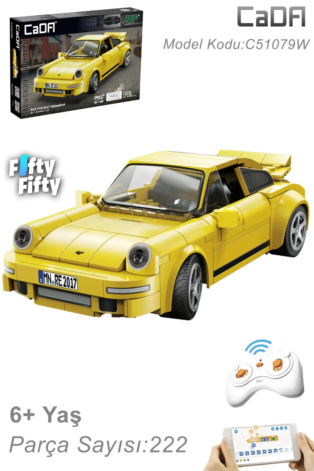CADA  BLOCK RUF 2017 MODEL 222 PARÇA LEGO