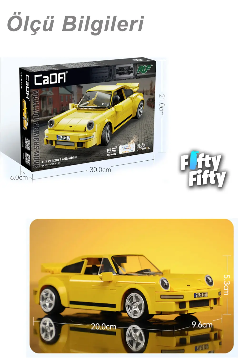 CADA  BLOCK RUF 2017 MODEL 222 PARÇA LEGO