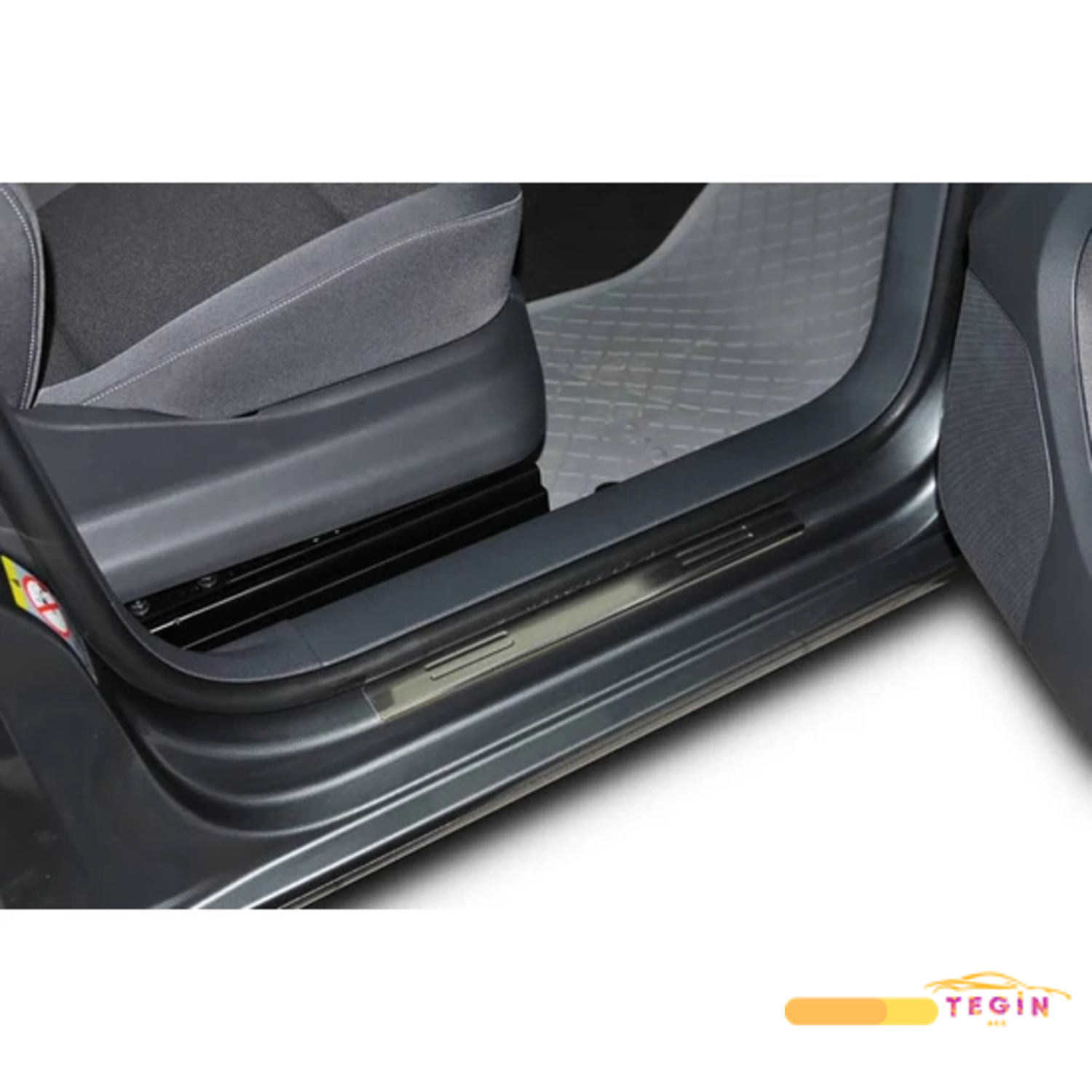 Caddy Mini Van 2003 Sonrası Kapı Eşiği 2 Parça Paslanmaz Çelik