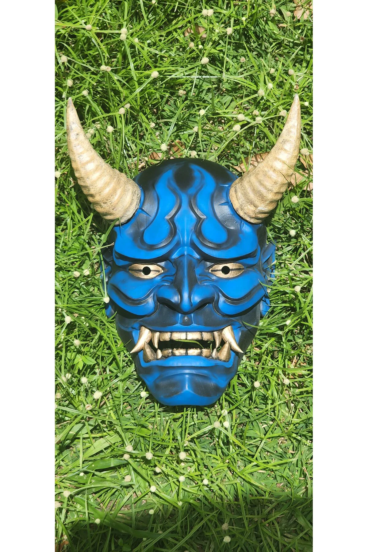 Cadılar Bayramı Geleneksel Japon Hannya Maskesi Oni Maskesi Samur
