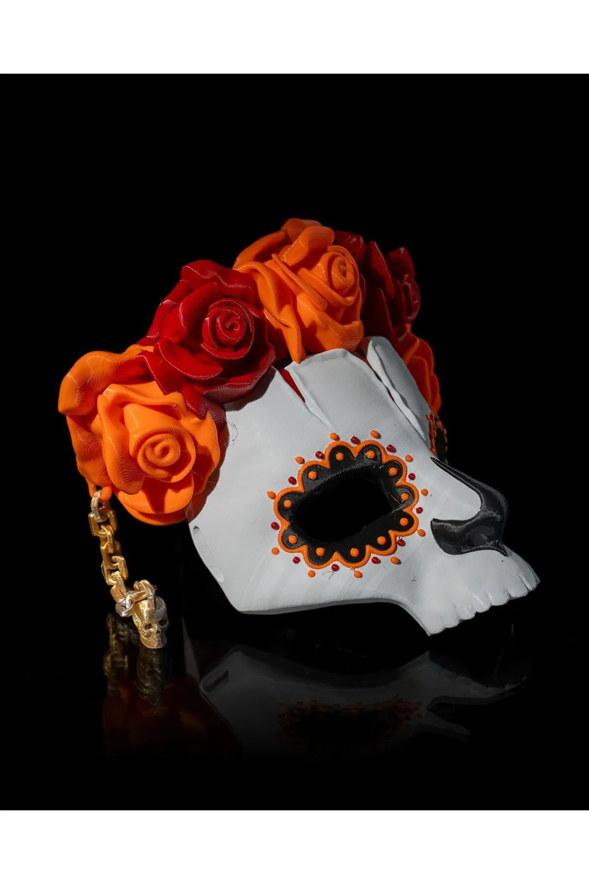 Cadılar Bayramı Kalevera Maskesi Cadılar Bayramı Maskesi Halloween Maskesi 18CM Giyilebilir
