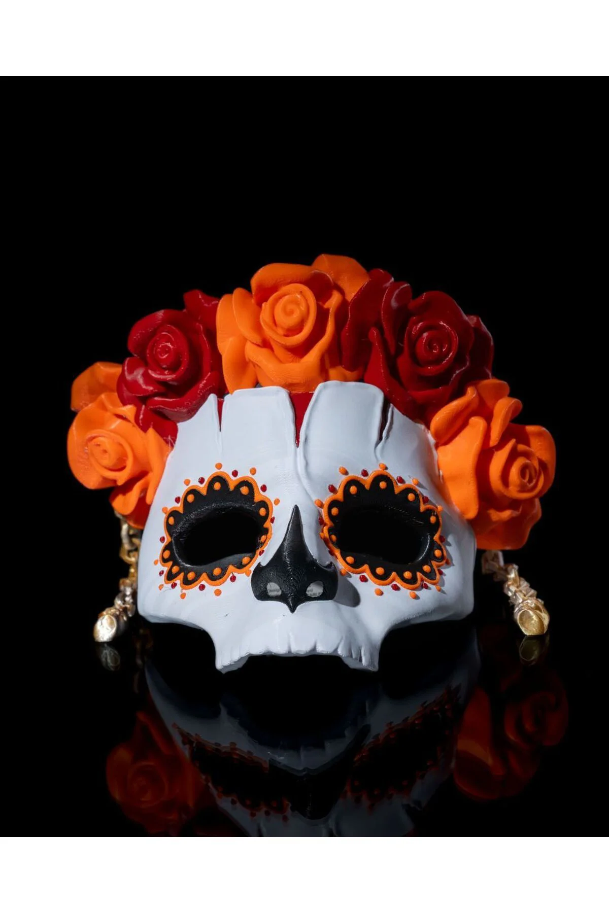 Cadılar Bayramı Kalevera Maskesi Cadılar Bayramı Maskesi Halloween Maskesi 18CM Giyilebilir