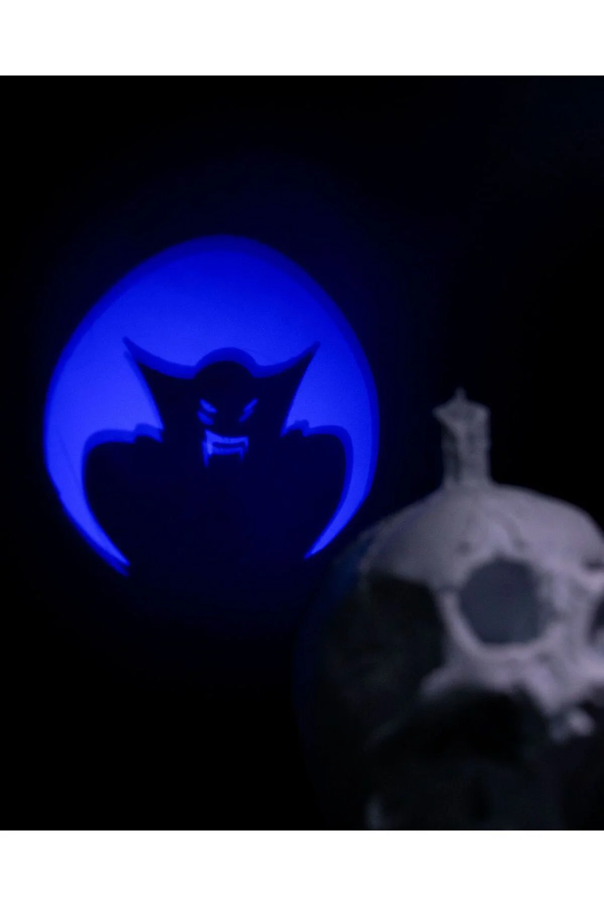 Cadılar Bayramı Kuru Kafa Led Işık 11 Gölgeli Halloween Kuru Kafa Led Lamba 14CM