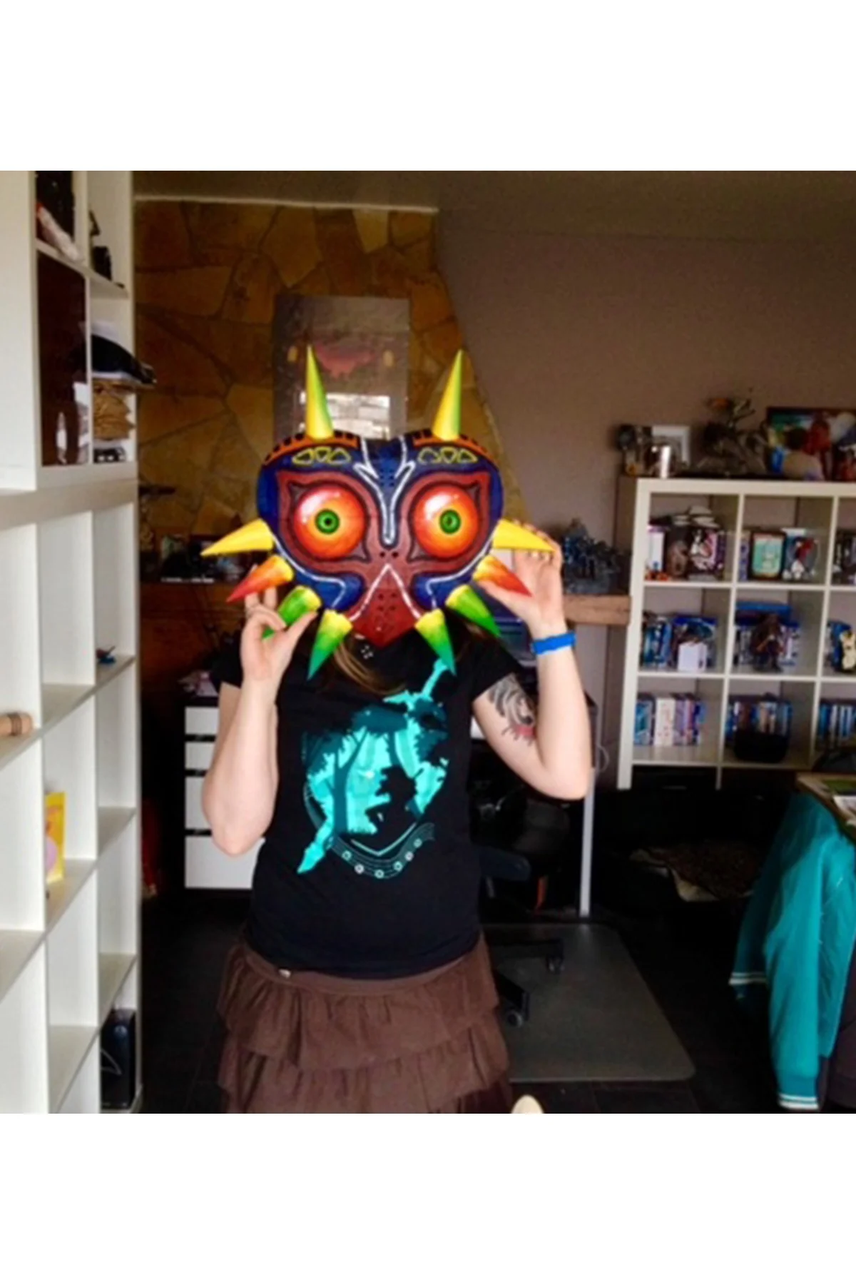 Cadılar Bayramı Legend of Zelda Majora Maskesi Cosplay Maske Giyi