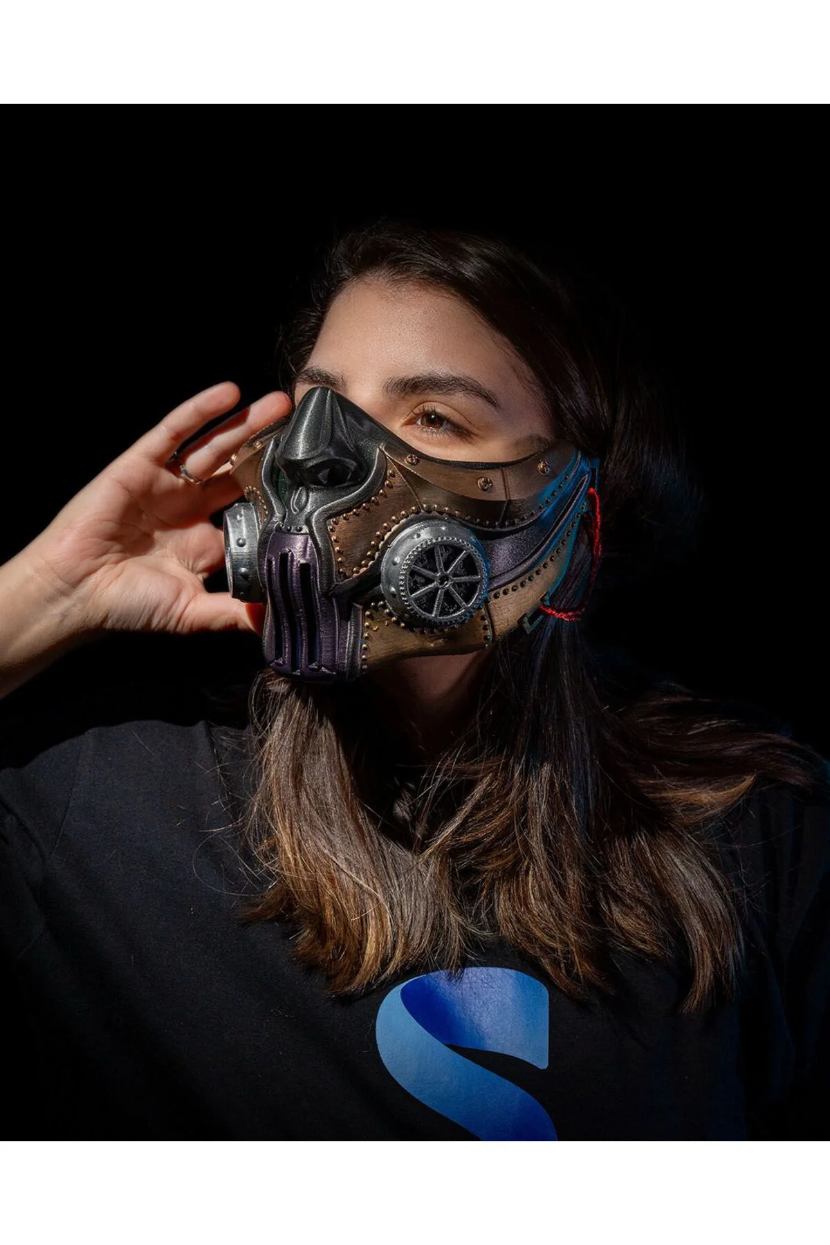 Cadılar Bayramı Mad Max Maske Steampunk Maske Halloween Steampunk Maske Cosplay Steampunk Maske 15CM