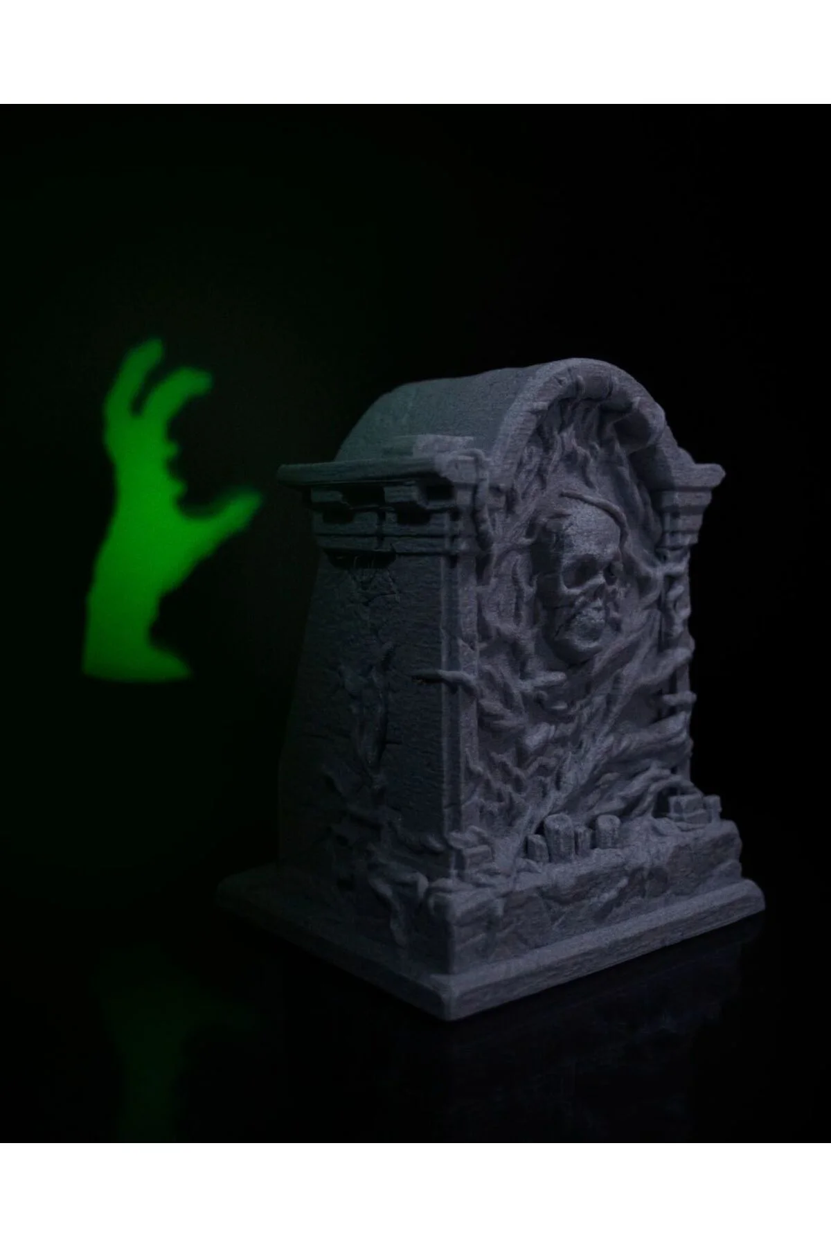 Cadılar Bayramı Mezar Taşı Led Işık 11 Gölgeli Halloween Mezar Taşı Led Lamba 19CM Büyük Boy