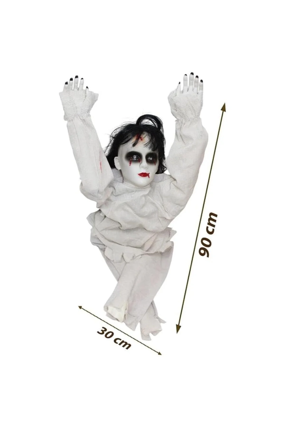 Cadılar Bayramı Sürünen Ölü Gelin Hareketli Halloween Parti Dekoru
