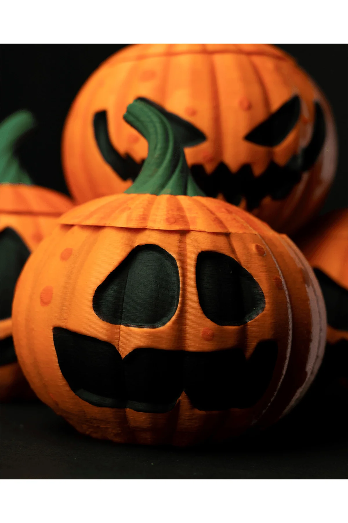 Cadılar Bayramı Temalı Dekoratif Balkabağı Pumpkin Kase 4'lü Set 12'şer CM
