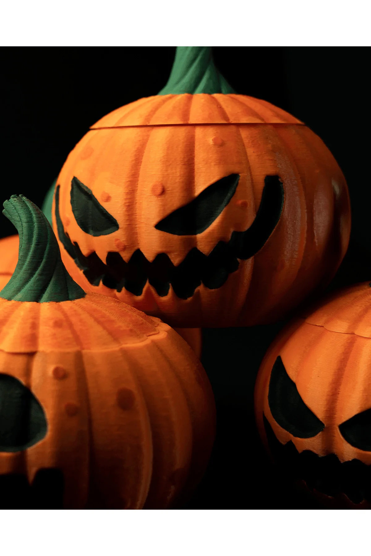 Cadılar Bayramı Temalı Dekoratif Balkabağı Pumpkin Kase 4'lü Set 12'şer CM