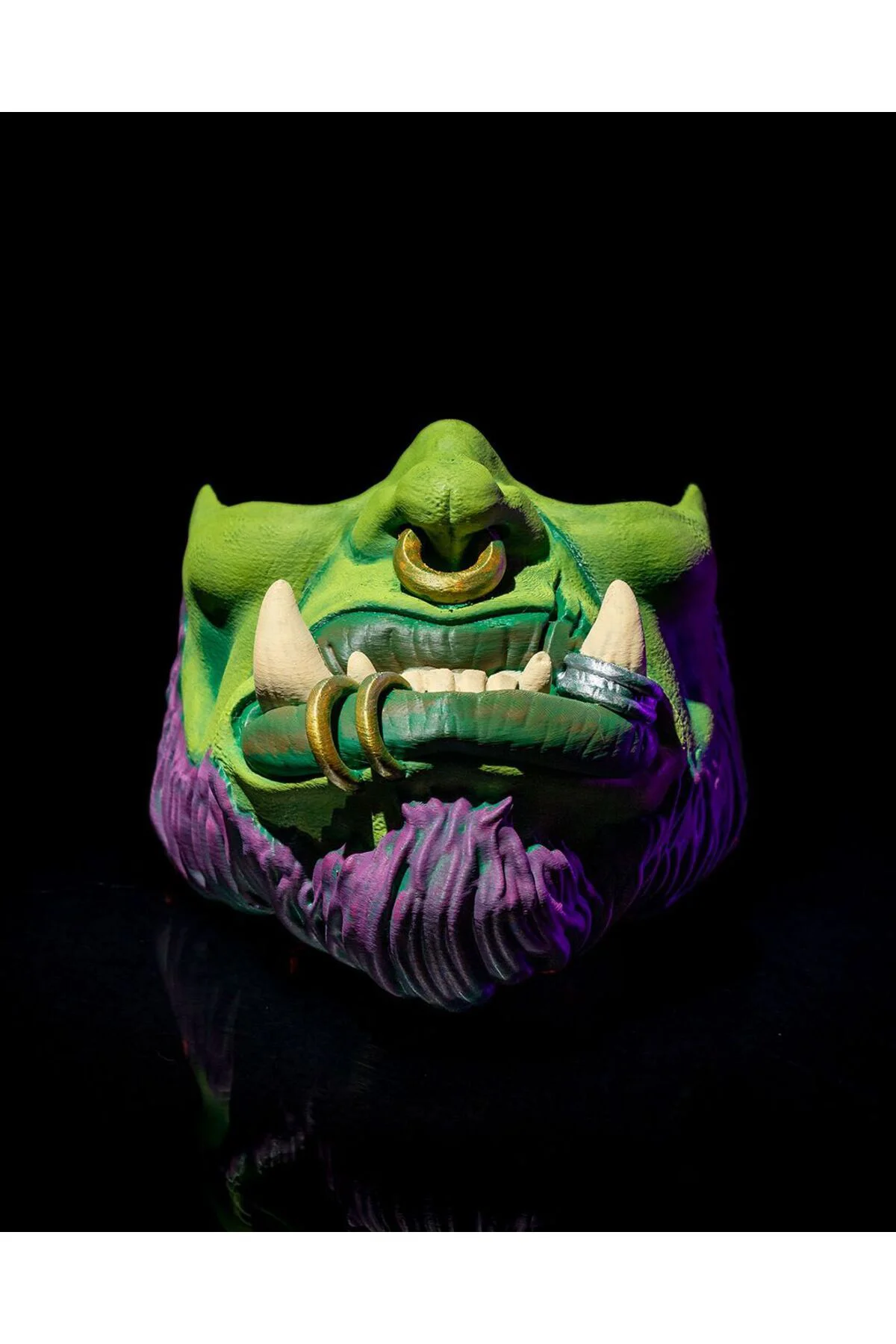 Cadılar Bayramı Warcraft Maske Ork Maske Halloween Ork Maske Cosplay Ork Maske 15CM