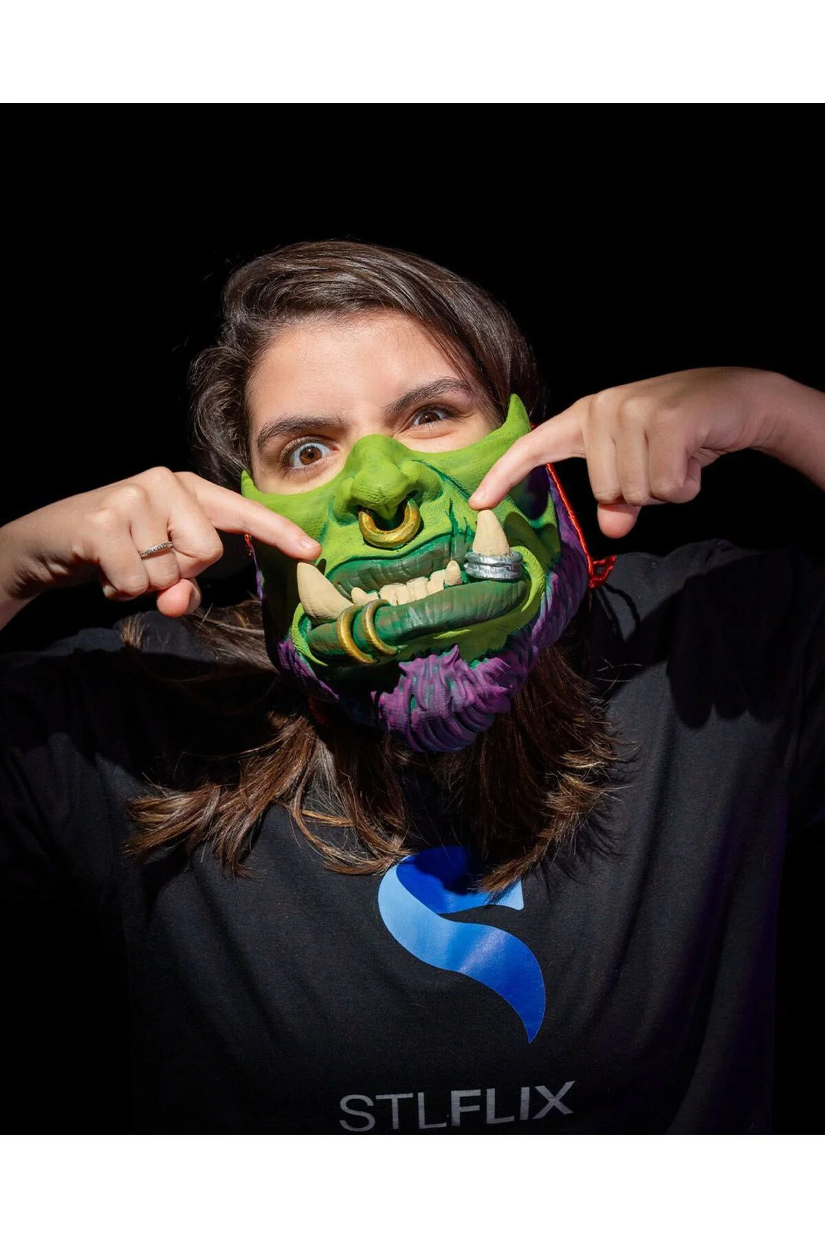 Cadılar Bayramı Warcraft Maske Ork Maske Halloween Ork Maske Cosplay Ork Maske 15CM