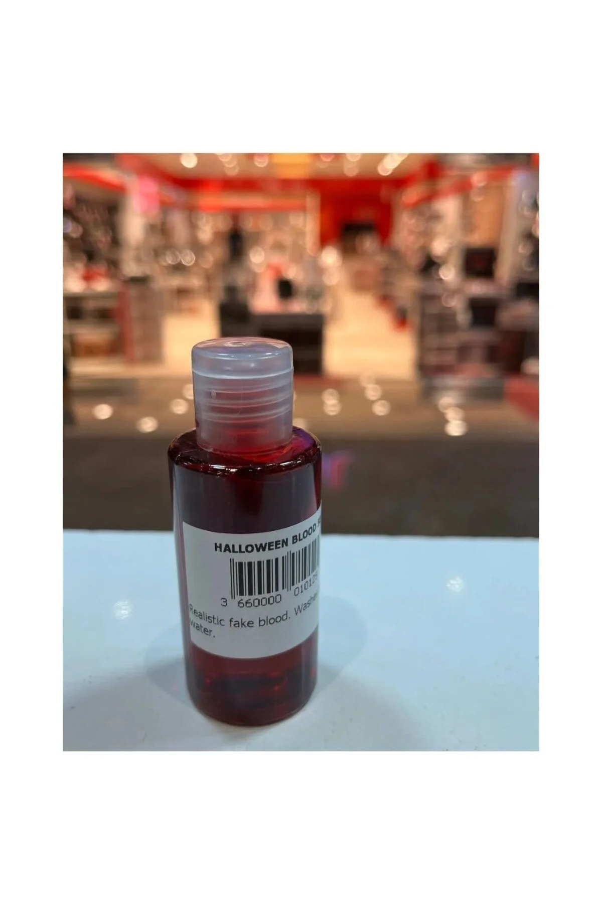 Cadılar Bayramı Yapay Kan, Gerçekçi Sıvı Makyaj Efekti, Yıkanabilir, 30ml
