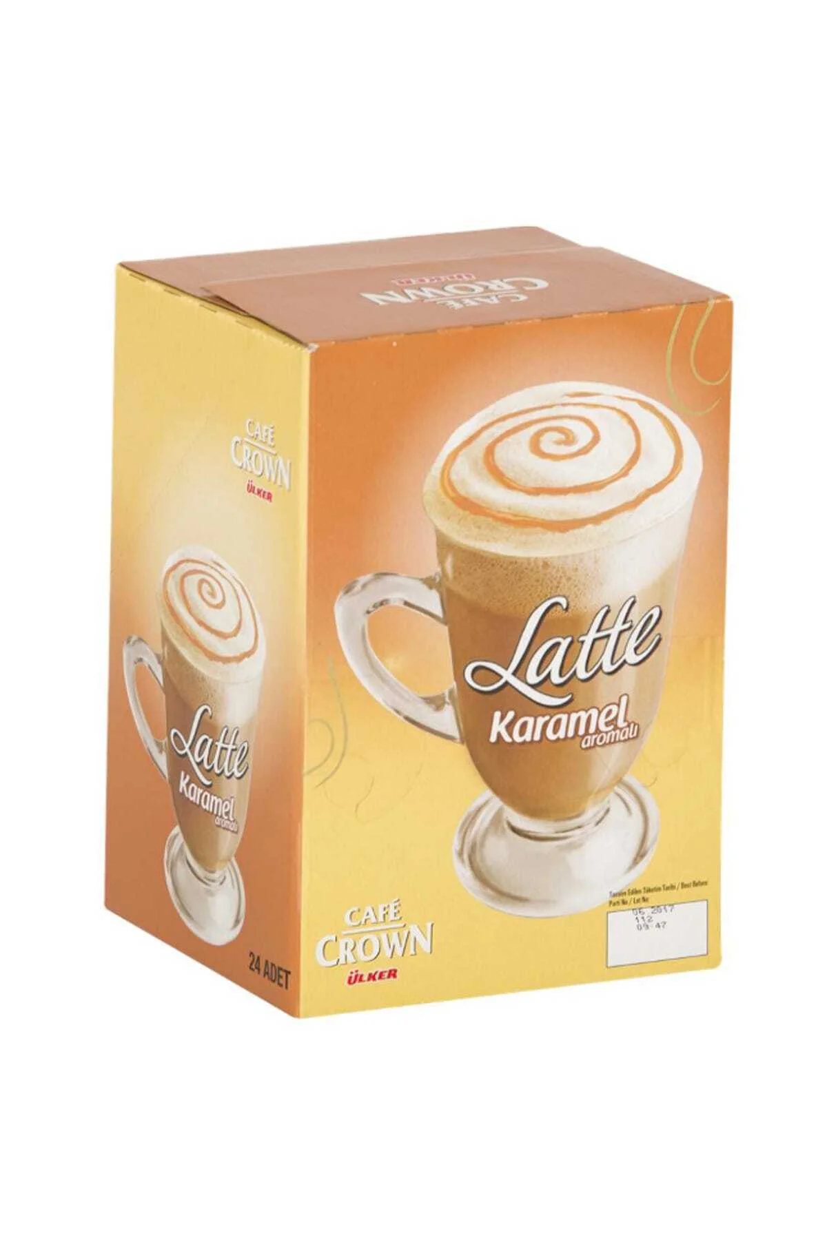Cafe Crown Latte Karamel Aromali 17 gr 24 Adet