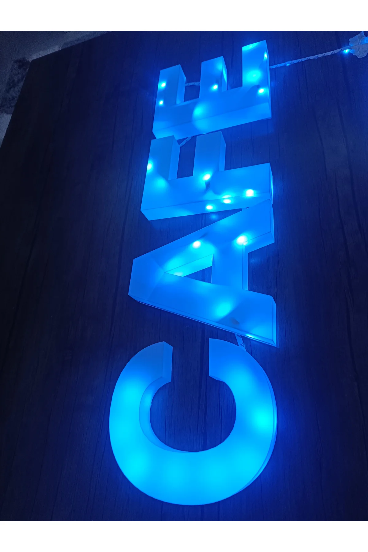 Cafe Tabela Rgb 16 Modlu Led Işıklı Uzaktan Kumdalı