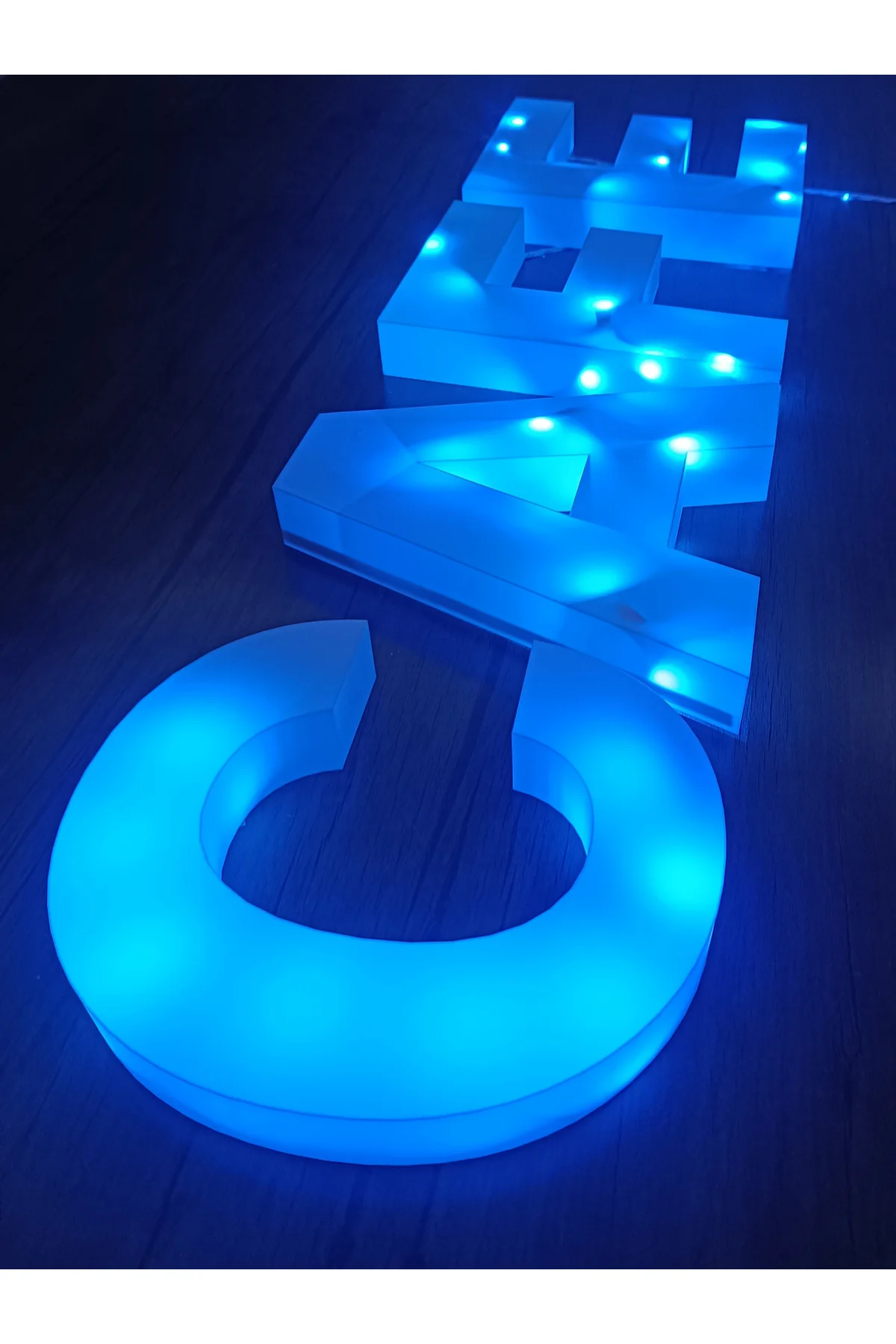 Cafe Tabela Rgb 16 Modlu Led Işıklı Uzaktan Kumdalı