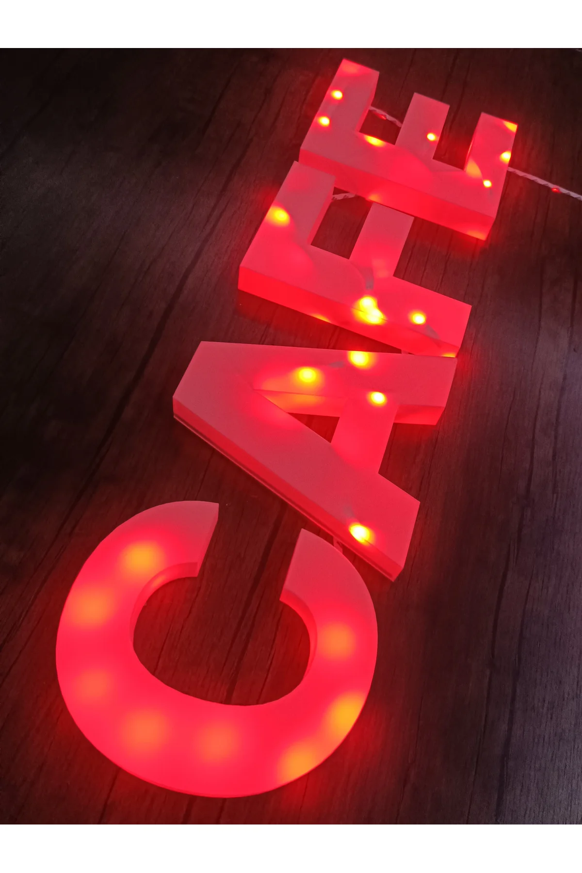 Cafe Tabela Rgb 16 Modlu Led Işıklı Uzaktan Kumdalı