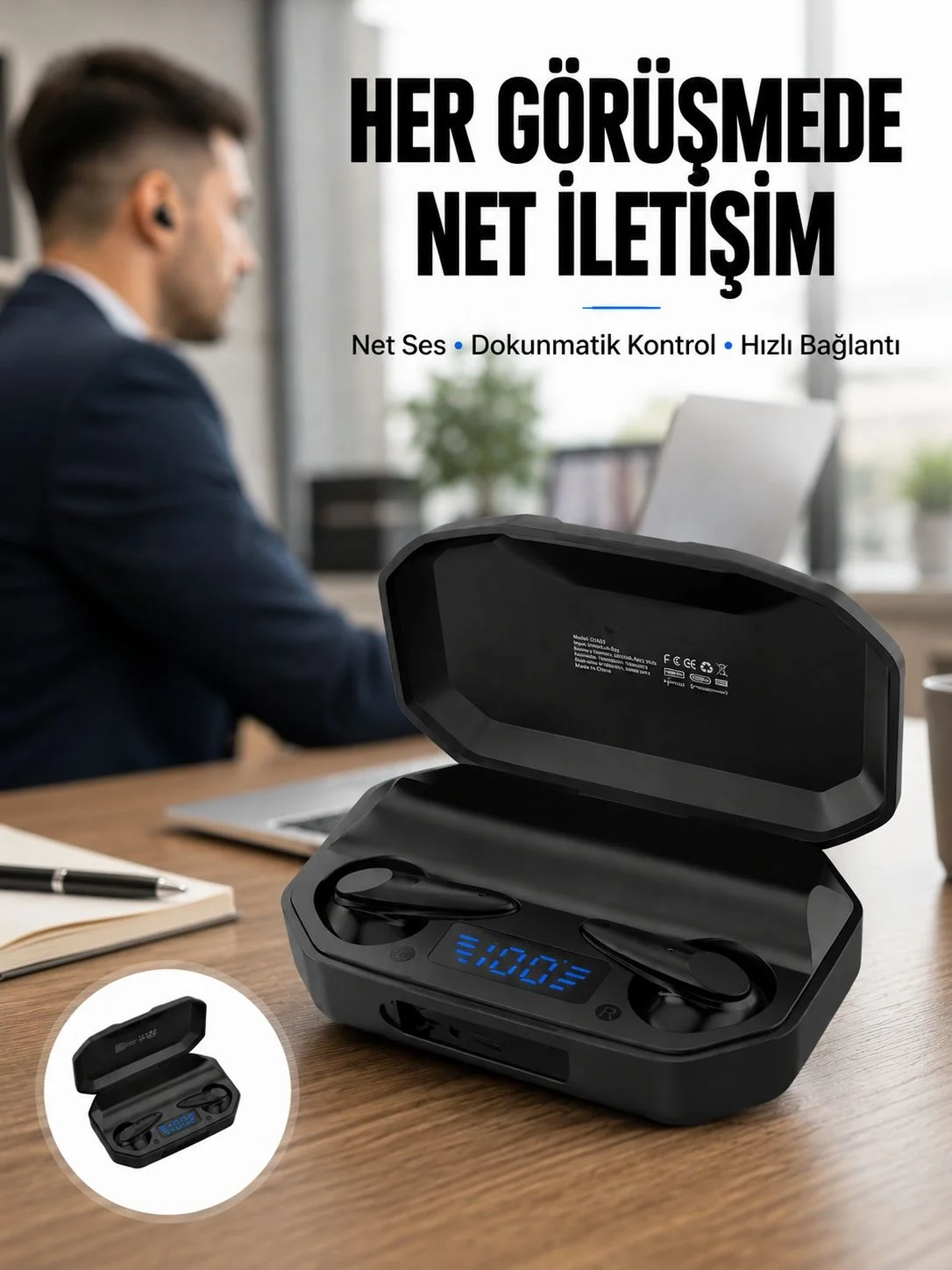 Çağrı Cevaplayabilen Akıllı Saat 5.2 Bluetooth Bağlantılı Gaming 