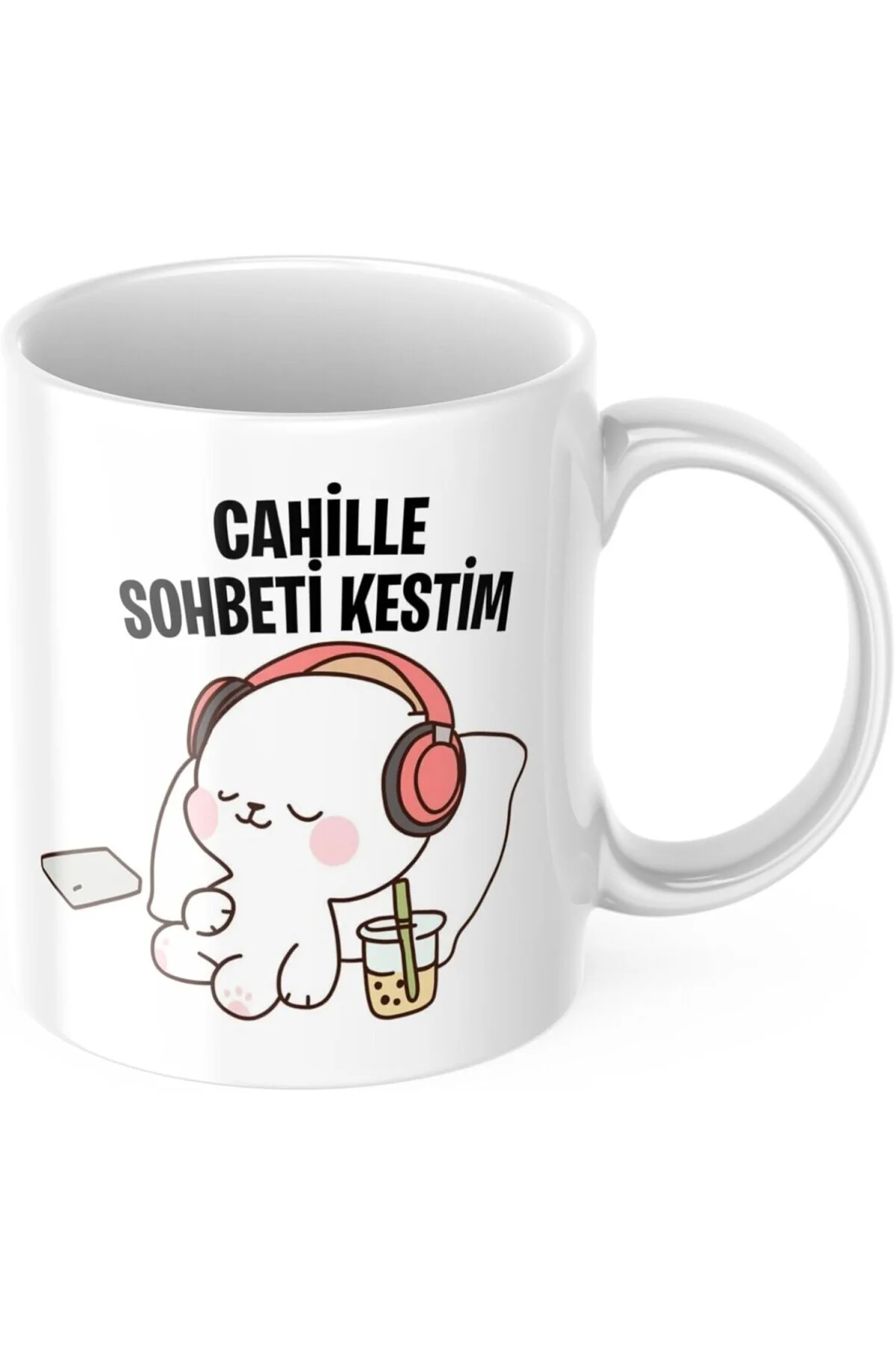 Cahille Sohbeti Kestim Komik Kupa Bardak Komik Yazılı Hediyelik Ç