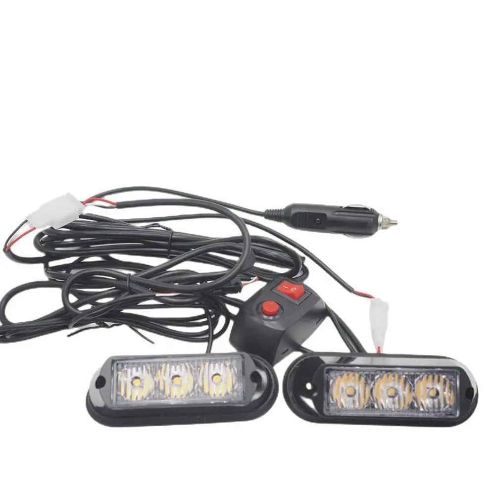 Çakar lamba 3x2 led 12w 12-24v sarı-mavi / LAPA197-1 Çakar lamba 3x2 led 12w 12-24v sarı-mavi / LAPA197-1