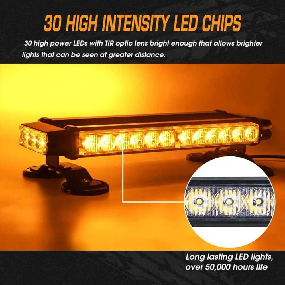 Çakar Lamba Çift Taraflı 30 Led Sarı-Sarı / Lapa524 Çakar Lamba Çift Taraflı 30 Led Sarı-Sarı / Lapa524