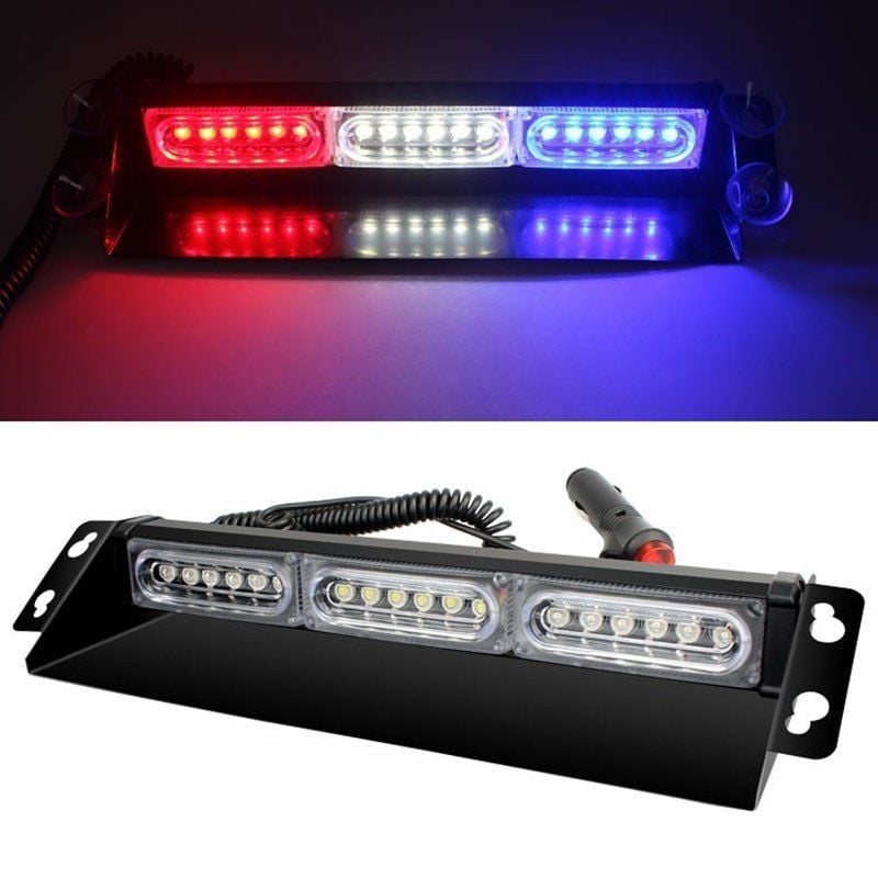 Çakar Lamba Uyumlu 13 Fonksiyonlu 18 LED 12V Kırmızı-Mavi-Beyaz / Çakar Lamba Uyumlu 13 Fonksiyonlu 18 LED 12V Kırmızı-Mavi-Beyaz /