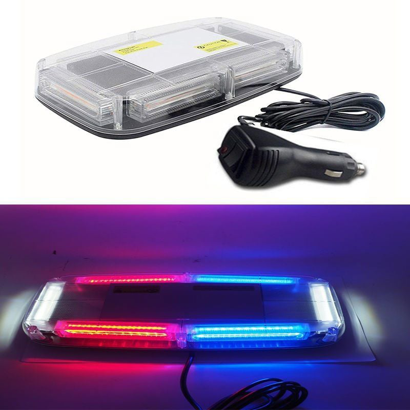 Çakarlı Tepe Lambası Mıknatıslı Kırmızı-Beyaz-Mavi 24W 12-24V / L