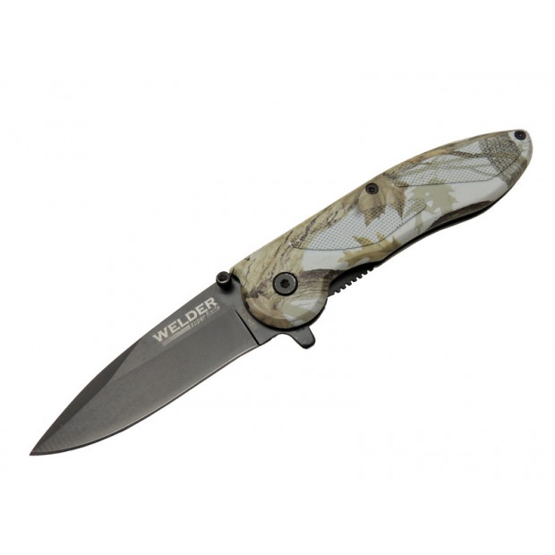 Çakı Yaprak Desenli 19,5 cm Yarı Otomatik , Kemerlikli TdrTR