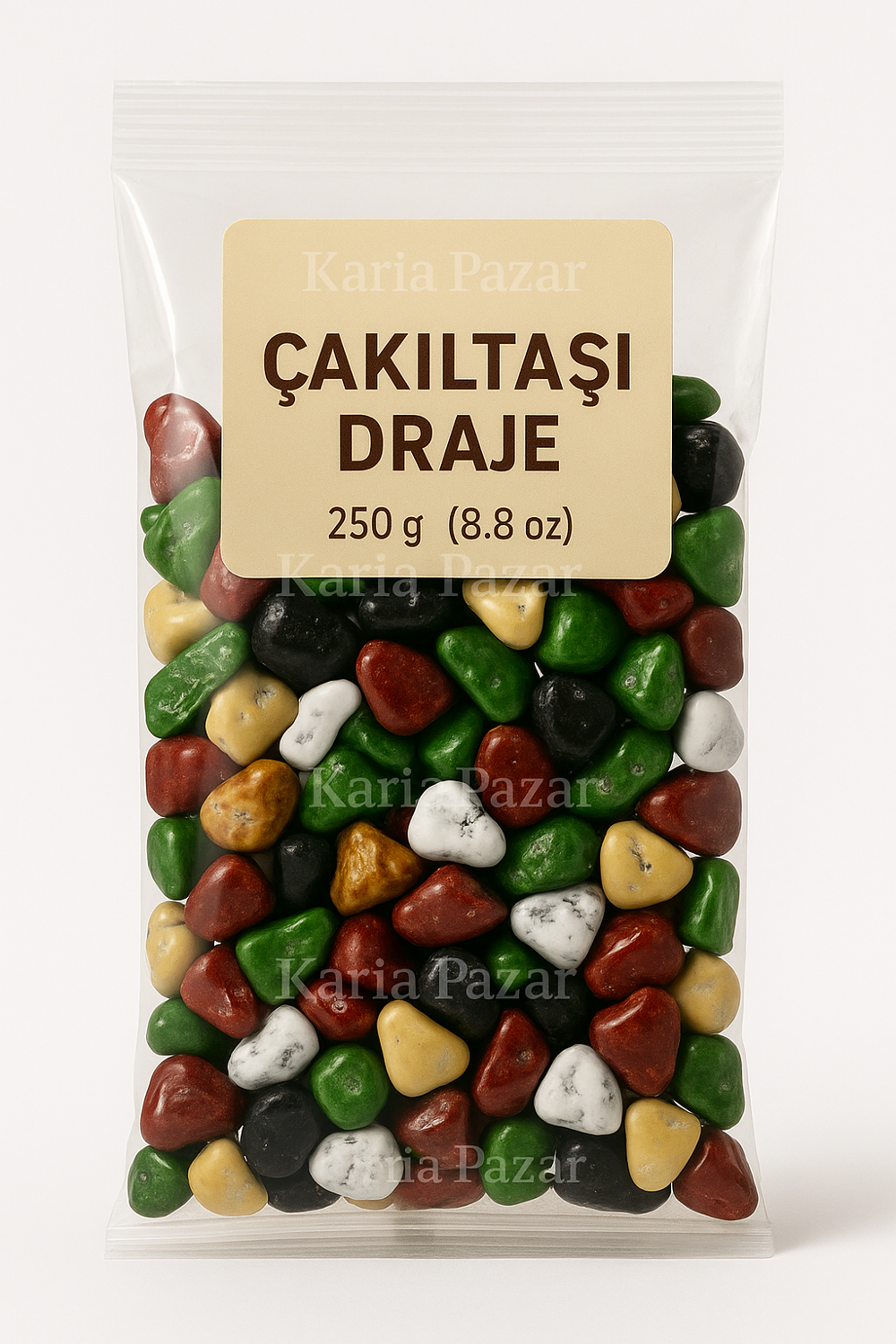 Çakıltaşı Draje Çikolata 250 g | Renkli Taş Görünümlü Atıştırmalı