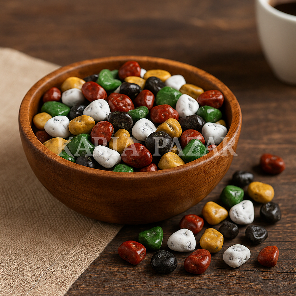 Çakıltaşı Draje Çikolata 500 g | Renkli Taş Görünümlü Çikolata