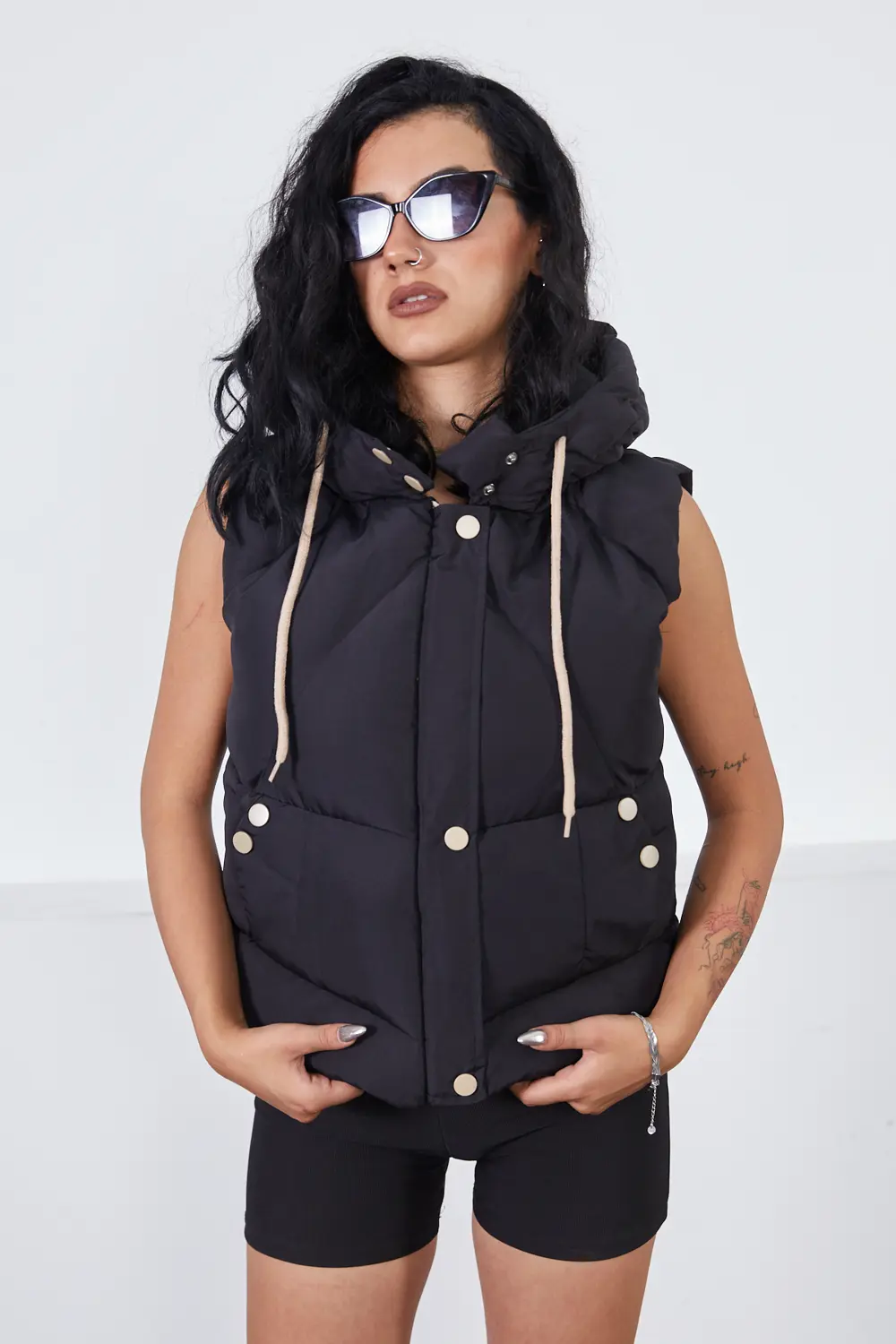 Moda Armanc Çakımlı Çıtçıtlı Spor Yelek