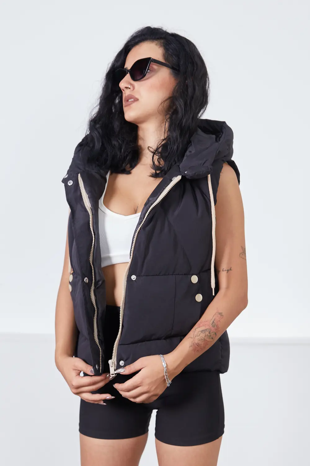 Moda Armanc Çakımlı Çıtçıtlı Spor Yelek