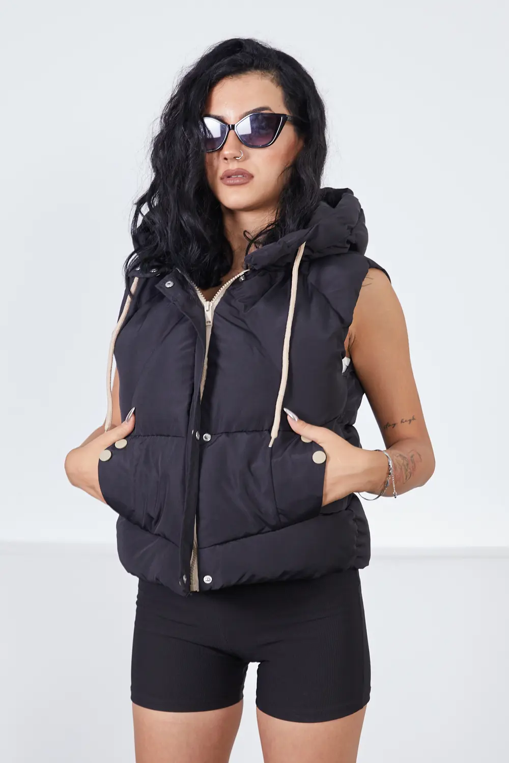 Moda Armanc Çakımlı Çıtçıtlı Spor Yelek