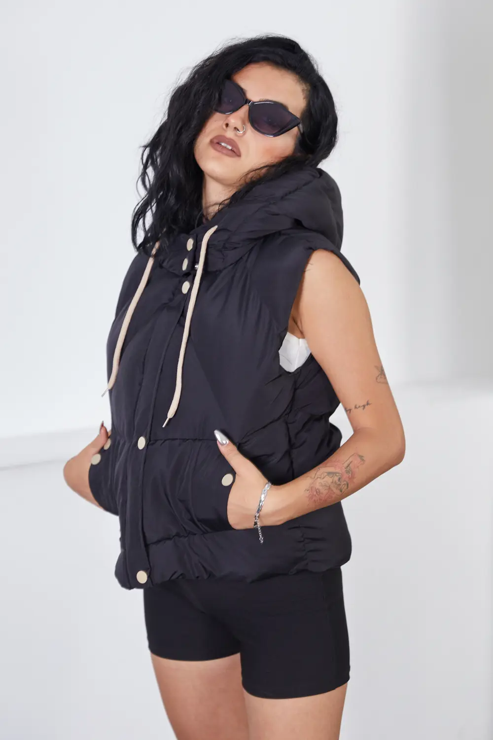 Moda Armanc Çakımlı Çıtçıtlı Spor Yelek