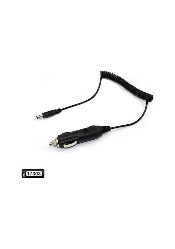 Çakmak Fişi 12V 2A Spiral Kablolu 1.5 Metre