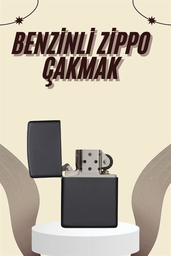 Çakmak Parlak Siyah Benzinli Çakmak Cep Boy Doldurulabilir Fiyatı, Yorumları ve Özellikleri