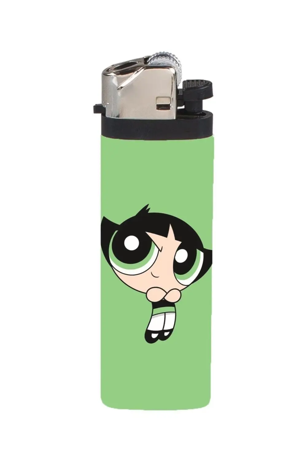 Çakmak Powerpuff Girls Yeşil Buttercup Full Kaplamalı Gazlı Çakma