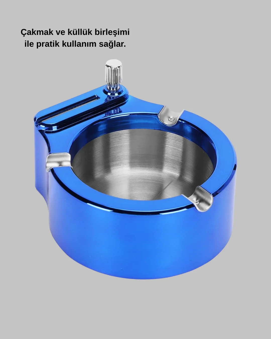 Çakmaklı Küllük Paslanmaz Çelik Şık Masa Aksesuarı Yeni Nesil Fiyatı, Yorumları ve Özellikleri
