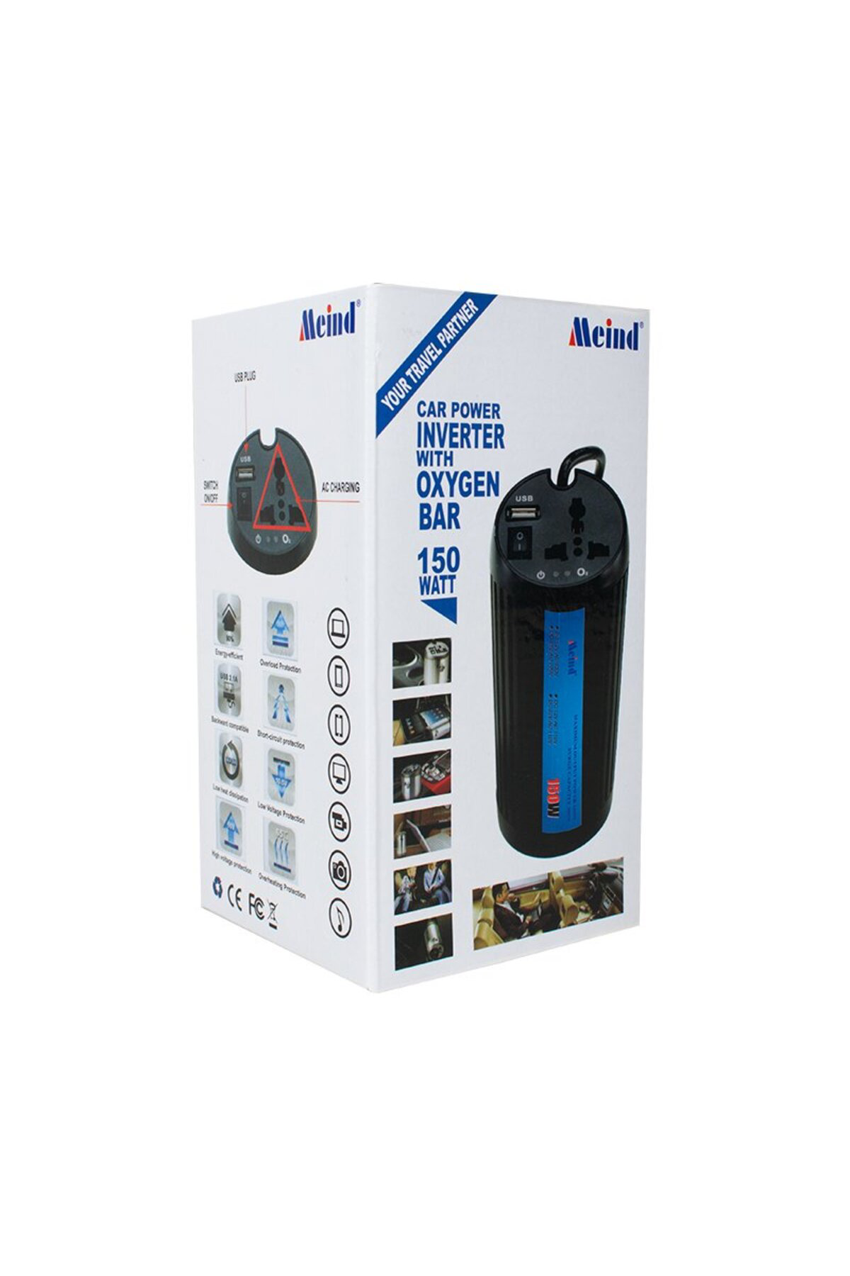 Çakmaklığa Takılan Araç İçi Oto İnverter 12 VOLT - 150 WATT 50/60