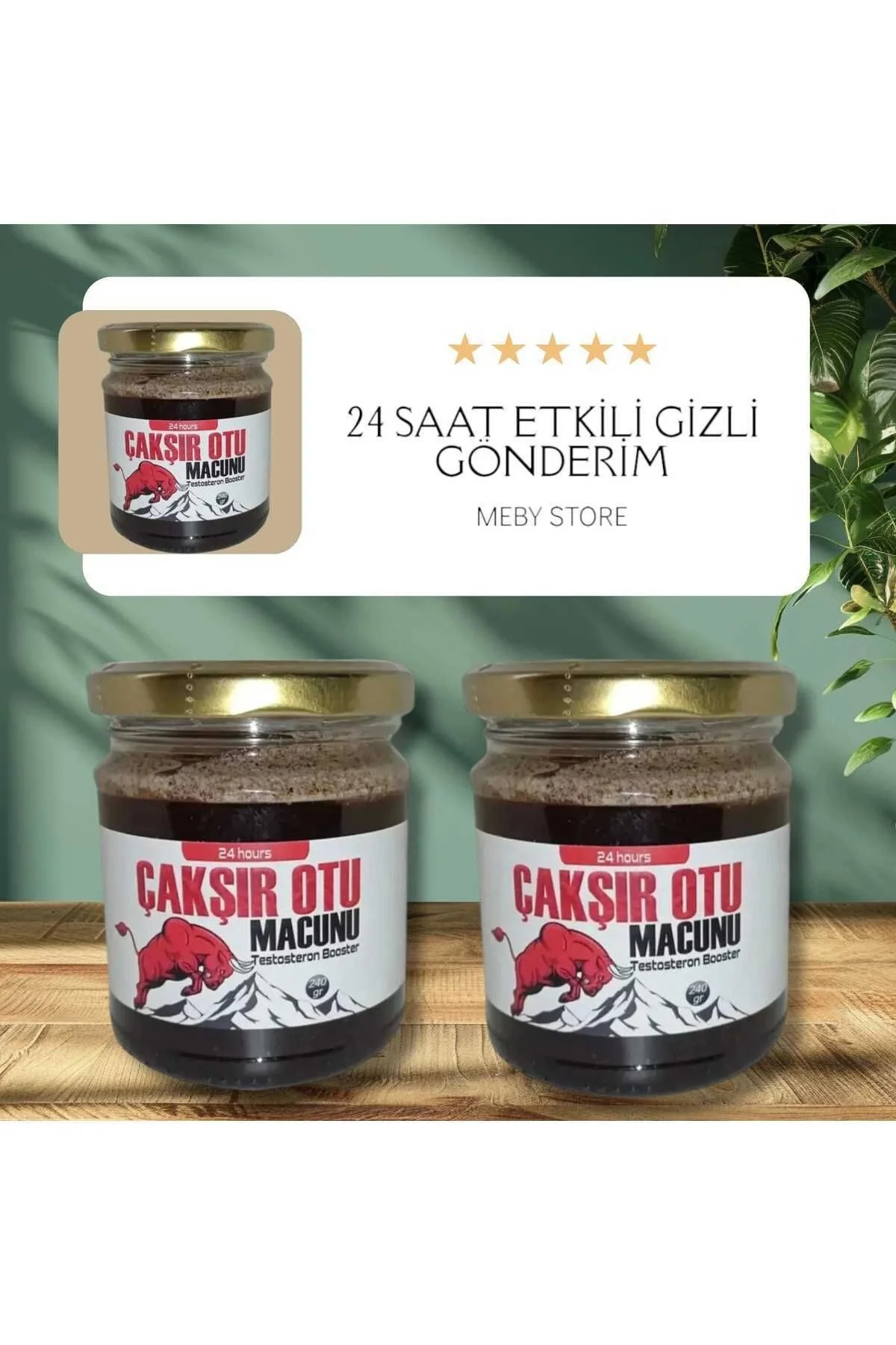 Çakşır Otu Macunu Erkeklere Özel Karışım 240 gr x 2 Adet Fiyatı, Yorumları ve Özellikleri