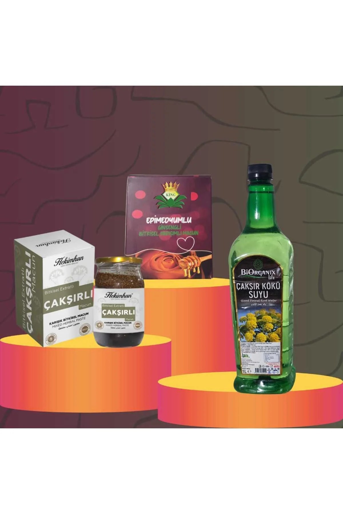 Çakşır Suyu 1 Kg Çakşırlı Macun 480 gr King Macun 240 gr