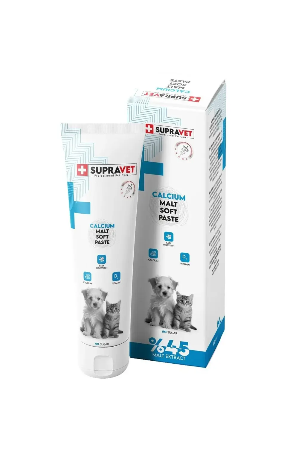 Supravet Calcium Kedi Ve Köpekler İçin Kalsiyum Malt Paste 100 Gr
