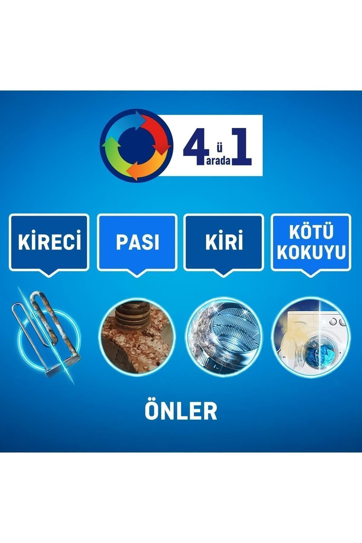 Calgon Power Kir, Pas, Kireç Ve Koku Önleyici 4'ü 1 Arada Ultra Konsantre Toz 250 G